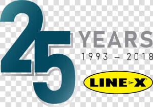 Line X 25th Anniversary Logo Full Color   Line X  HD Png Download