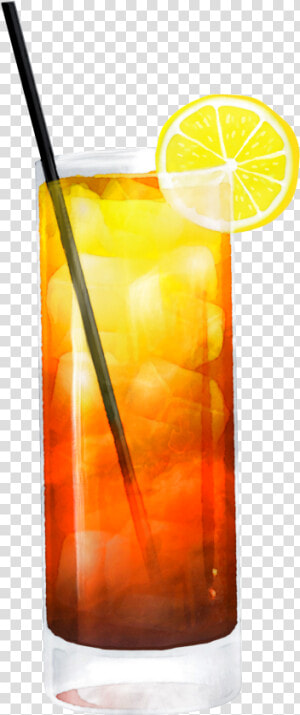 Hand Painted Iced Lemon Tea Png Transparent   Ice Lemon Tea Png  Png Download