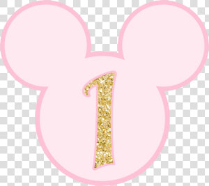  1  uno  one  glitter  rosa  pink  minnie  mickey  number   Numero 1 Minnie Png  Transparent Png