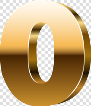 Number D Gold Png   Numero 0 Dorado Png  Transparent Png