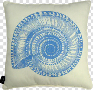 Blue Shell Coastal Pillow  HD Png Download