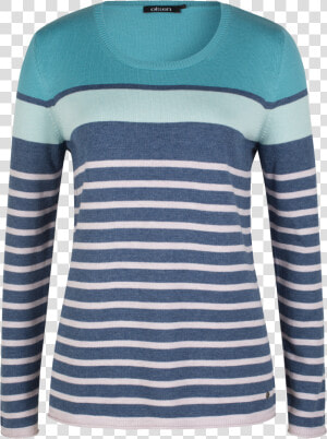 Pullover Horizontal Stripes   T shirt  HD Png Download