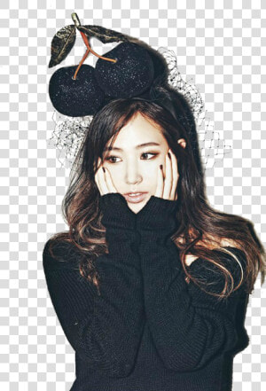 Hair black Accessory cap beanie art   Kwon Yuri Photoshoot  HD Png Download