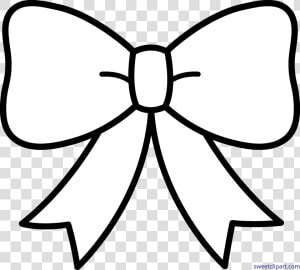 Cute Bow Black White Clip Art   Bow Clipart Black And White  HD Png Download