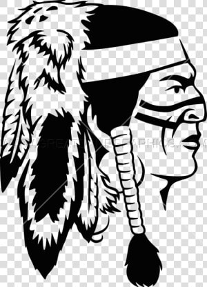 Warrior Clipart Headdress   Native American Warrior Vector  HD Png Download