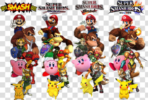 Super Super Brdr Smmash Bres   Super Smash Bros 64 Brawl  HD Png Download