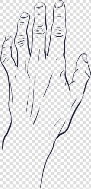 Tense And Thin Looking Hand Reaching Upwards   Reaching Hand Drawing Png  Transparent Png