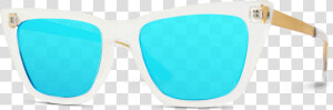 Clear Frame Cat Eye Sunglasses  Polarized Mirror Blue   Ray Ban Solaire Monture Transparente  HD Png Download