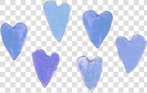  blue  heart  hearts  doodle  paint  aesthetic  cute   Transparent Png Blue Heart Png  Png Download