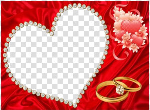 Heart Valentine Frame Transparent Png   Valentine Day Frame Png  Png Download