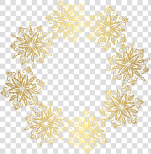 Snowflake Border Png Gold Snowflakes Transparent Image  Png Download