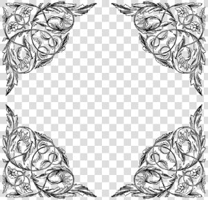 Transparent Free Flourishes Clipart   Transparent Border Corners Png  Png Download