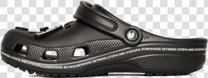 Utopia Crocs By Pleasures Black   Leather  HD Png Download