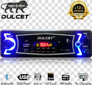 Dulcet Dc A 4003 Double Ic High Power Single Din Mp3   Dulcet Dc A 09 Double Ic High Power Universal Fit Mp3  HD Png Download