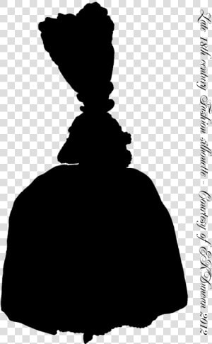 1778 French Fashion Plate Silhouette   Silhouette  HD Png Download