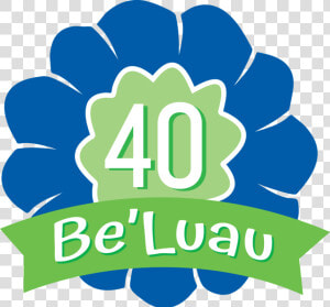 40 Be Luau Event Logo  HD Png Download