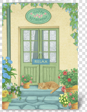 Happy Retirement Greeting Card   Window  HD Png Download