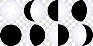 Moon Phases Transparent   Phases Of The Moon Clipart  HD Png Download