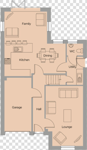 The Woodlands Floorplan Nightingale 1   Floor Plan  HD Png Download