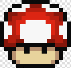 Clip Art Mushroom Pixel   Pixel Art Mario Mushroom  HD Png Download