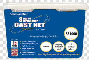 Cast Net Ss1000   Fitec  HD Png Download