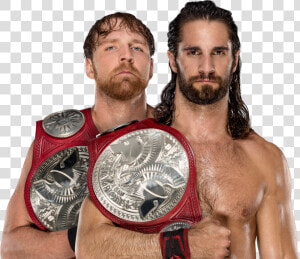 Seth Rollins And Dean Ambrose Tag Team Champions  HD Png Download