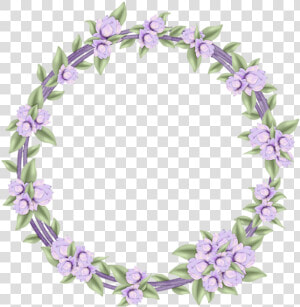  flowers  circle  purple  stickers  garland  floral   Garland  HD Png Download