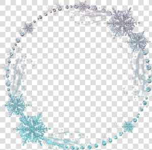  freetoedit  circle  snowflake  blue  ice  effect  effects   Snowflake Circle Frame Png  Transparent Png