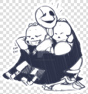 Goopy Dad Loves Hugs   Fanart Gaster Sans Papyrus  HD Png Download