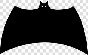 Bat Black Silhouette Variant With Extended Wings  HD Png Download