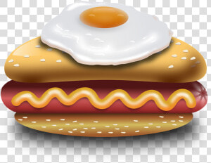 Transparent Fried Egg Png   Cachorro Quente Com Ovo Frito  Png Download