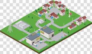 The Smart Grid   Isometric Smart Grid  HD Png Download