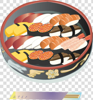 Sushi Arrangement Clip Arts   Sushi Tray Clipart  HD Png Download