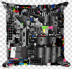 Vhs No Signal Chroma Square Pillow   Throw Pillow  HD Png Download