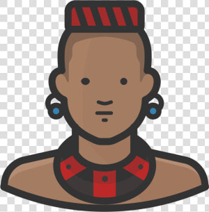 Traditional African Man Icon   African Man Icon  HD Png Download