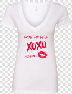 Dame Un Beso Miami Xoxo Ladies   Active Shirt  HD Png Download