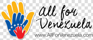 All For Venezuela Logo Out 02   Donate Money To Venezuela  HD Png Download