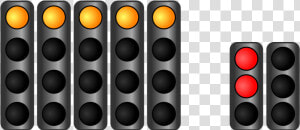 Fia Start Lights Practice Stopped   Traffic Light  HD Png Download