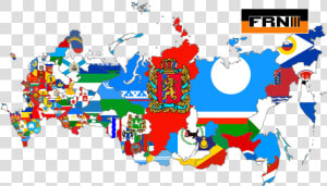 Russia Broken Up Ten Countries   85 Federal Subjects Of The Russian Federation  HD Png Download