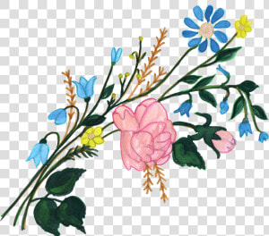 7 Png  Painted Flowers  Backgrounds Mob   Floribunda  Transparent Png