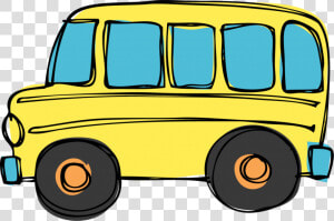 School Bus Clipart Small Clip   Transparent Background Bus Clip Art  HD Png Download