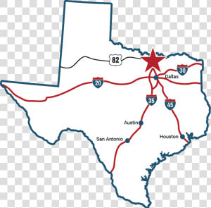 Texas Map Roads Leading To Gainesville   Gainesville Texas On A Map  HD Png Download