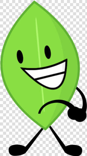 Bfb Leafy Intro Pose Bfdi Assets By   Smiley  HD Png Download