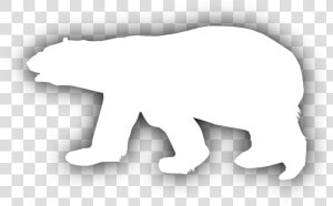 Polar Bear Silhouette Clipart   Polar Bear Silhouette Clip Art  HD Png Download