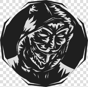 Guy Fawkes Mask anonymous Design   Png Download   Anonymous Mask Logo  Transparent Png