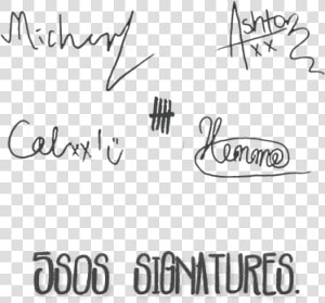 Sooooo Here U Have 5sos Signatures In Png   5 Second Of Summer Signatures  Transparent Png