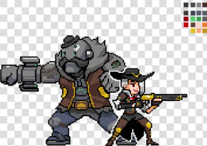 Overwatch Ashe Pixel Spray  HD Png Download