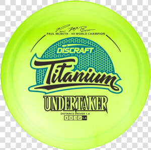 Discraft Titanium Undertaker  HD Png Download