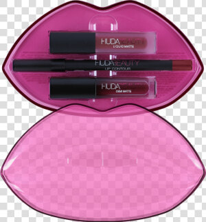 Matte  amp  Cream Lip Set   Huda Beauty Bawse And Famous  HD Png Download