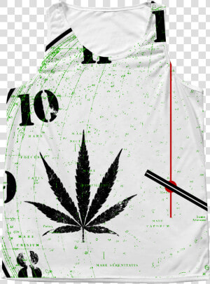 Marijuana Clock All Over Print Tank   Help End Marijuana Prohibition Hemp Party  HD Png Download